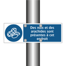 Des noix et des arachides sont présentes à cet endroit