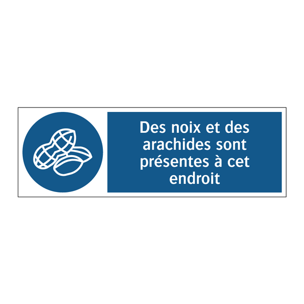 Des noix et des arachides sont présentes à cet endroit