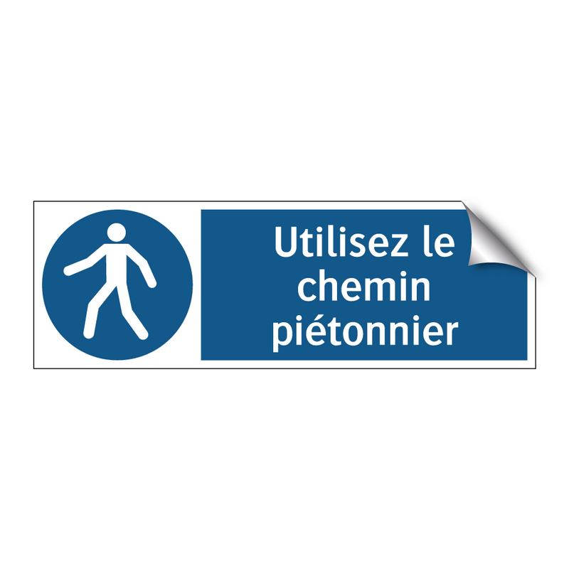 Utilisez le chemin piétonnier