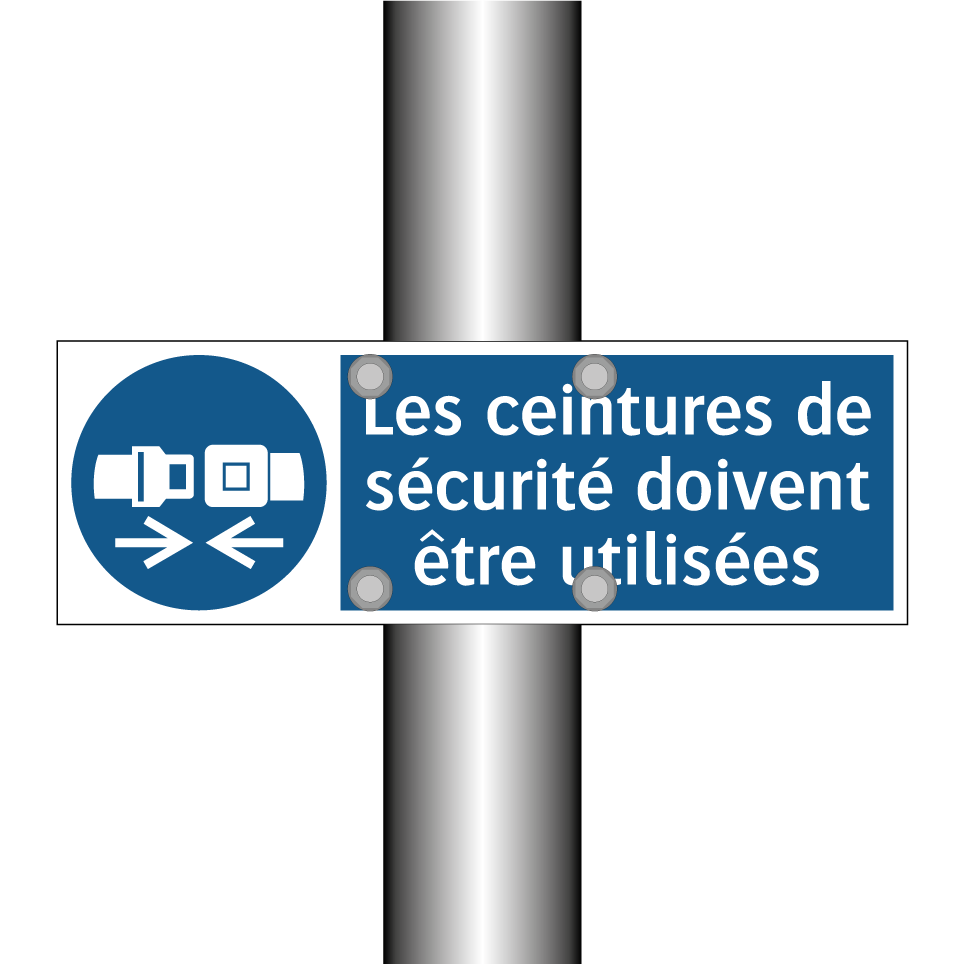 Les ceintures de sécurité doivent être utilisées