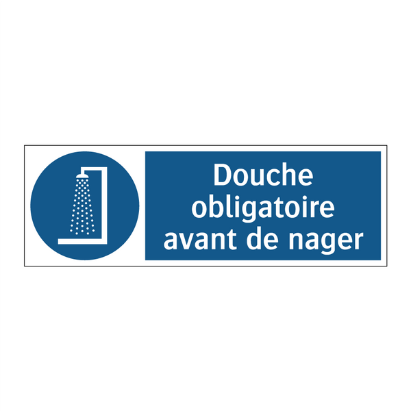 Douche obligatoire avant de nager