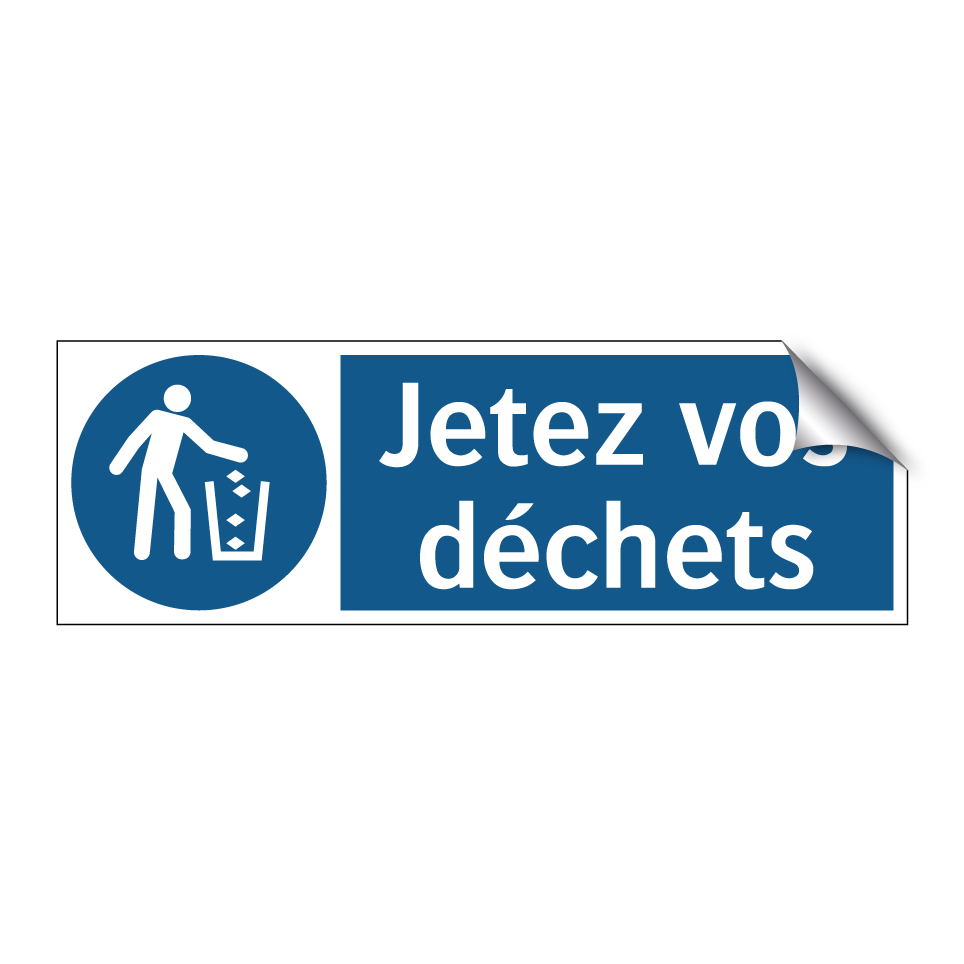 Jetez vos déchets