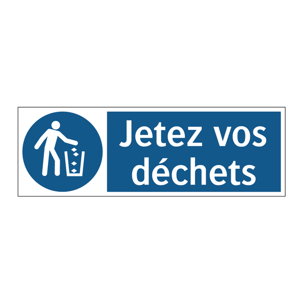 Jetez vos déchets