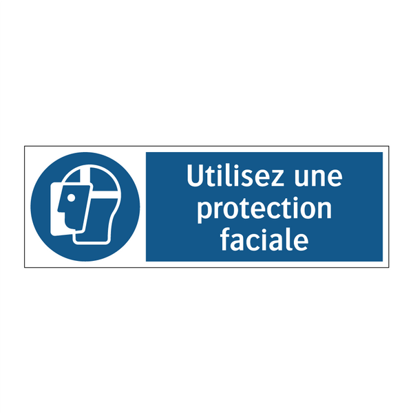 Utilisez une protection faciale