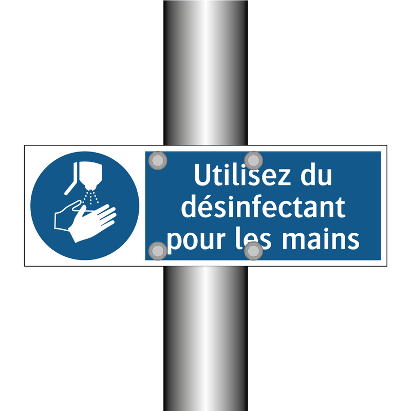Utilisez du désinfectant pour les mains