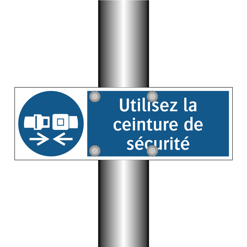 Utilisez la ceinture de sécurité