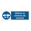 Utilisez la ceinture de sécurité