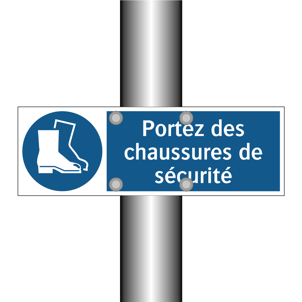 Portez des chaussures de sécurité