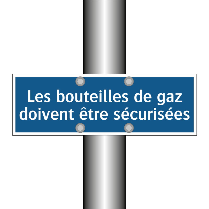 Les bouteilles de gaz doivent être sécurisées