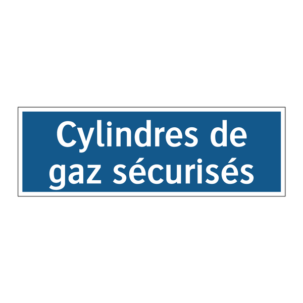 Cylindres de gaz sécurisés