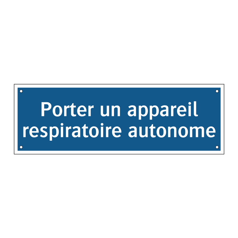 Porter un appareil respiratoire autonome