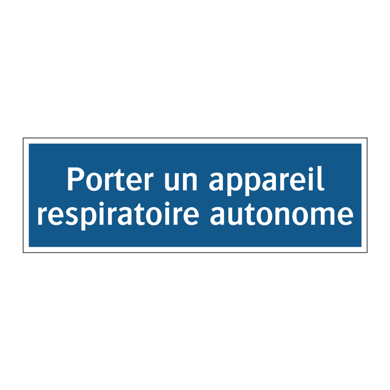 Porter un appareil respiratoire autonome