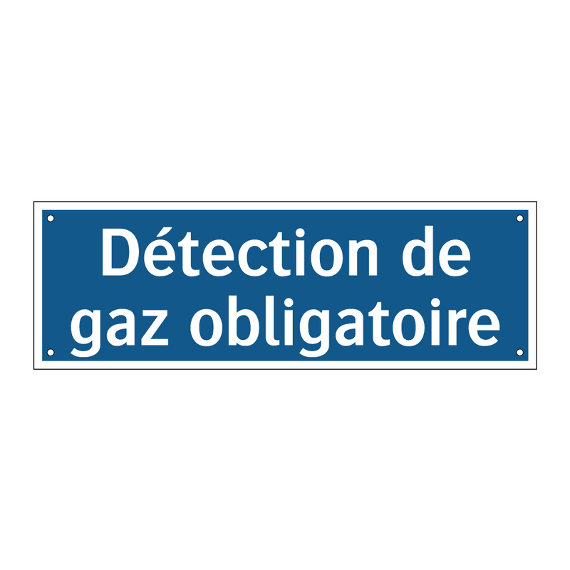 Détection de gaz obligatoire
