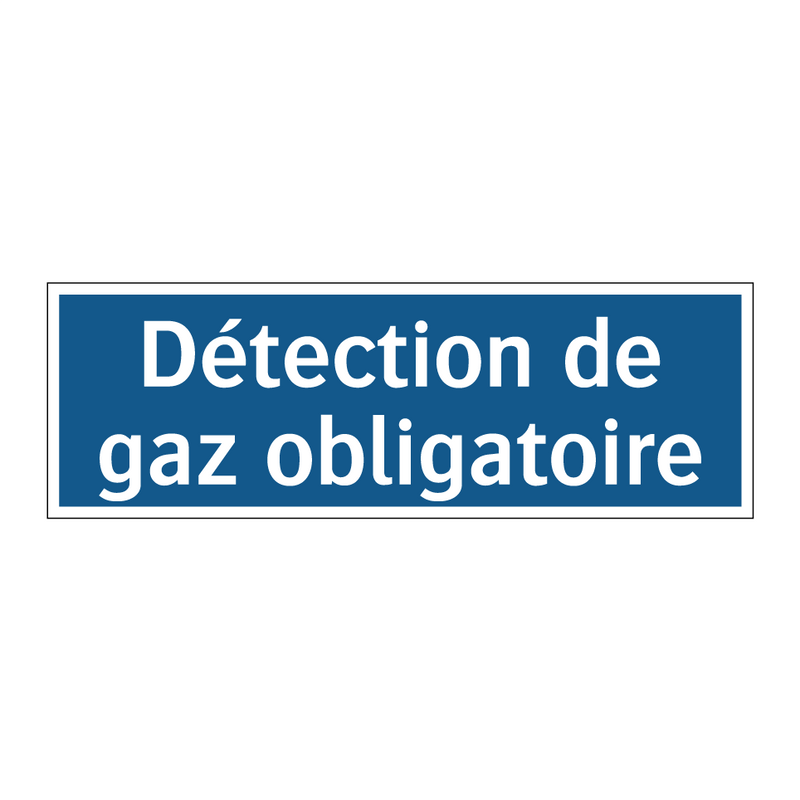 Détection de gaz obligatoire
