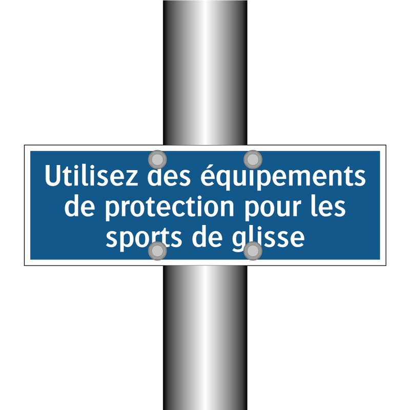 Utilisez des équipements de protection pour les sports de glisse