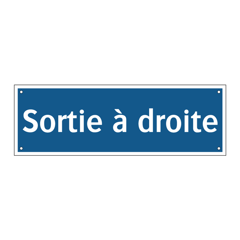 Sortie à droite