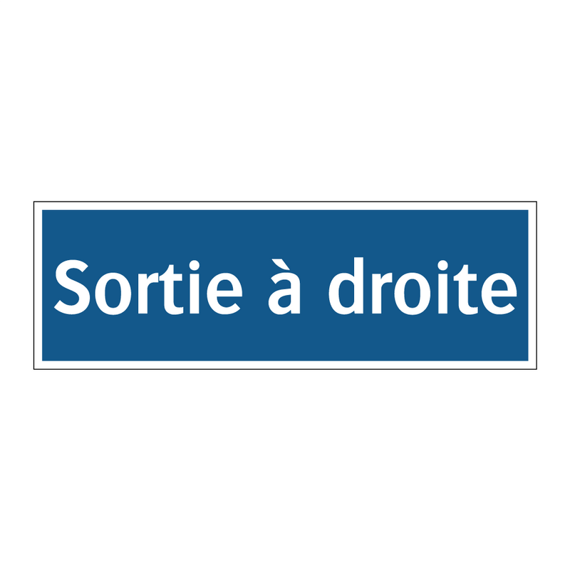 Sortie à droite