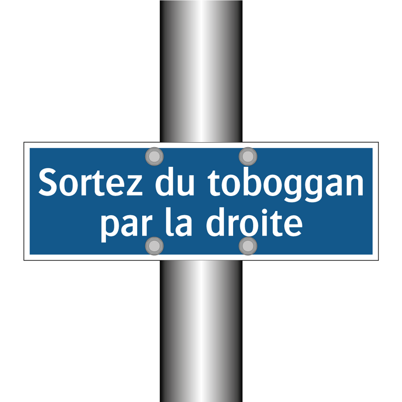 Sortez du toboggan par la droite