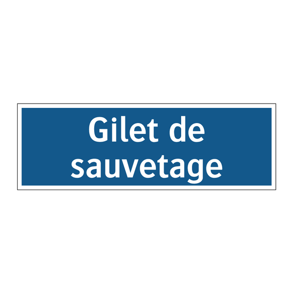Gilet de sauvetage