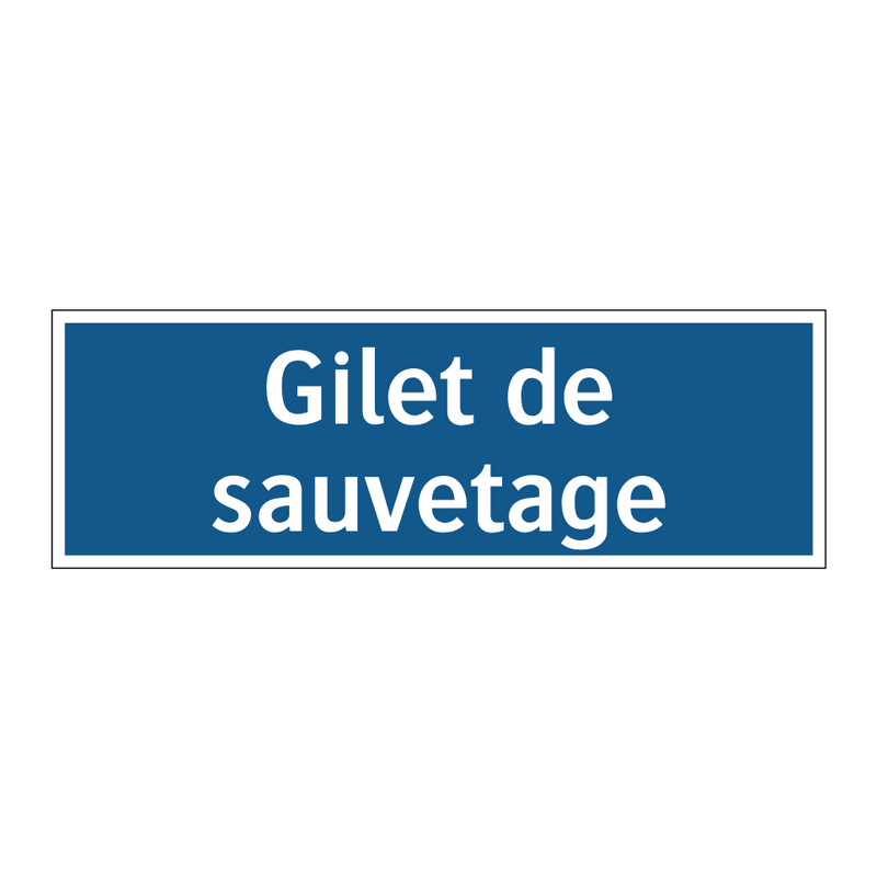 Gilet de sauvetage