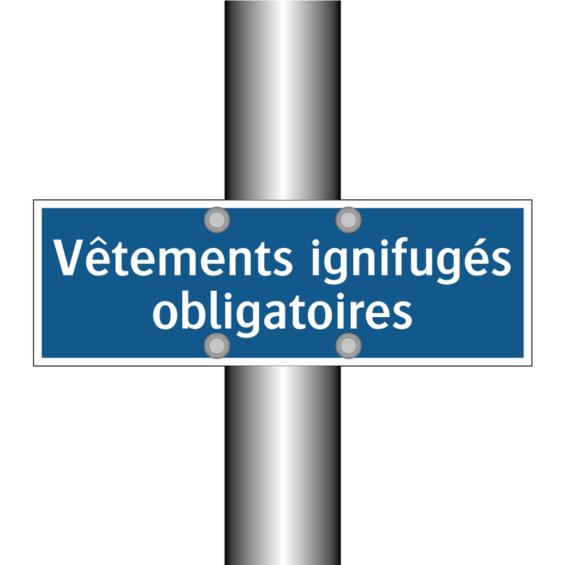 Vêtements ignifugés obligatoires