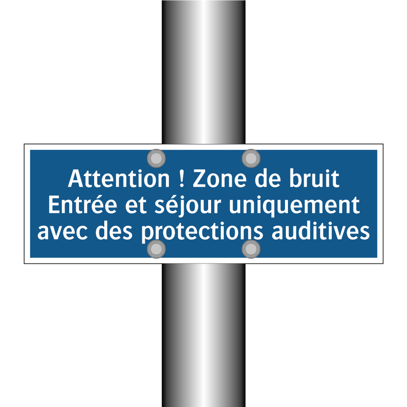 Attention ! Zone de bruit Entrée et séjour uniquement avec des protections auditives