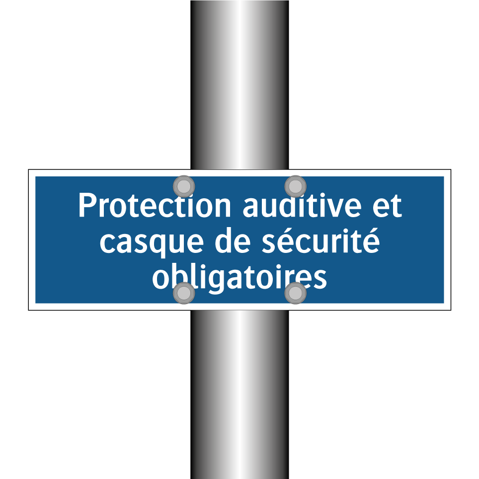 Protection auditive et casque de sécurité obligatoires