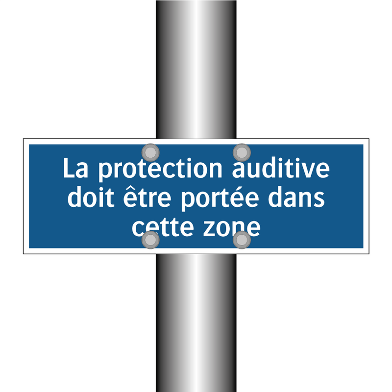 La protection auditive doit être portée dans cette zone