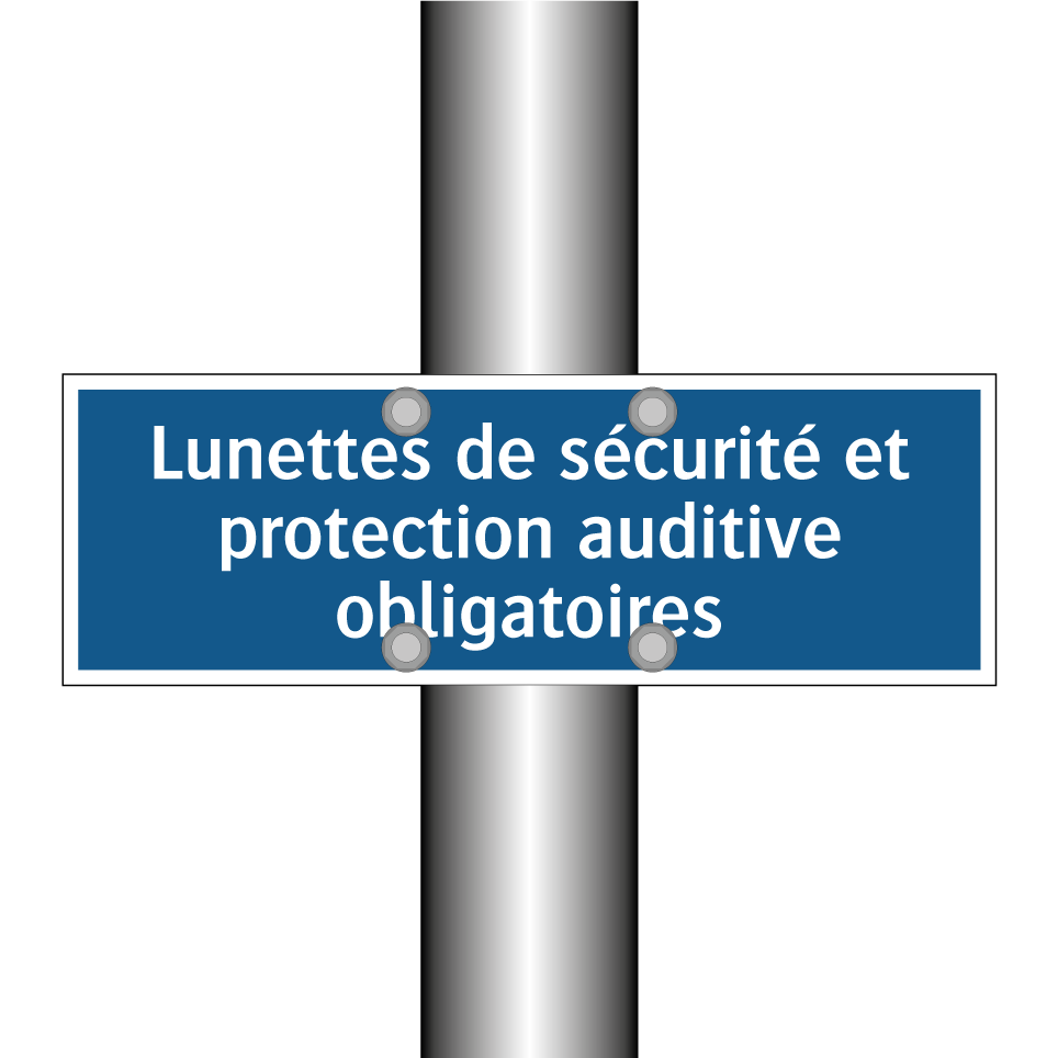 Lunettes de sécurité et protection auditive obligatoires