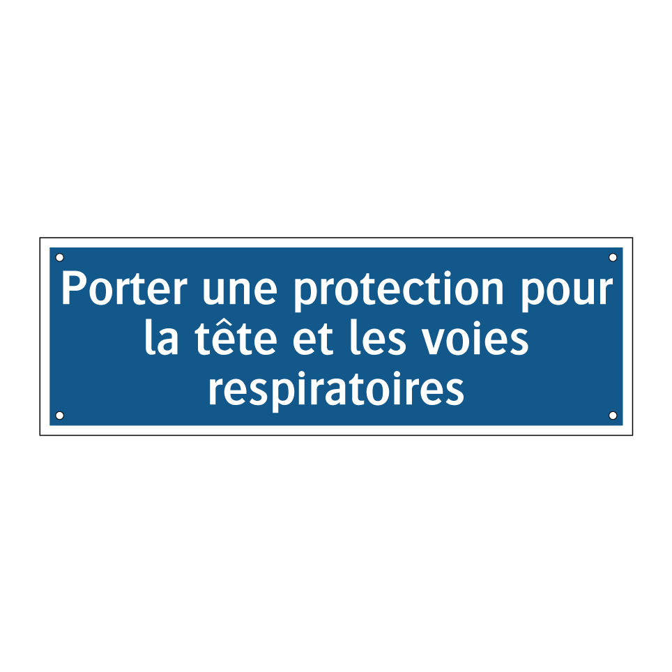 Porter une protection pour la tête et les voies respiratoires