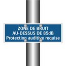 ZONE DE BRUIT AU-DESSUS DE 85dB Protection auditive requise