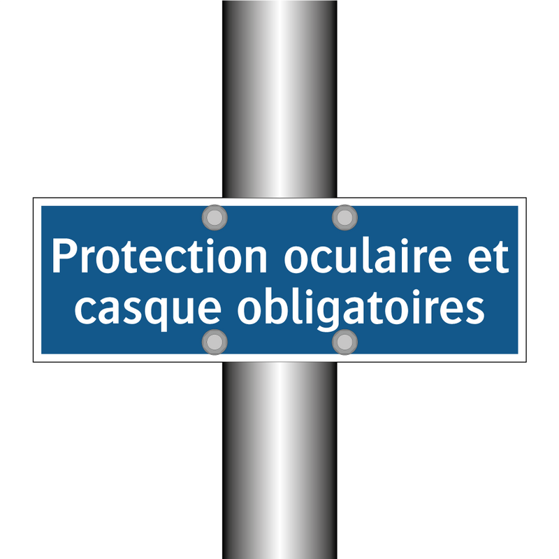 Protection oculaire et casque obligatoires.