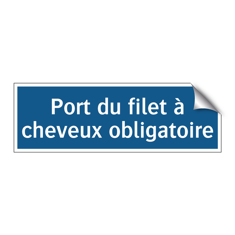 Port du filet à cheveux obligatoire
