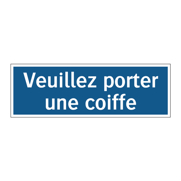 Veuillez porter une coiffe
