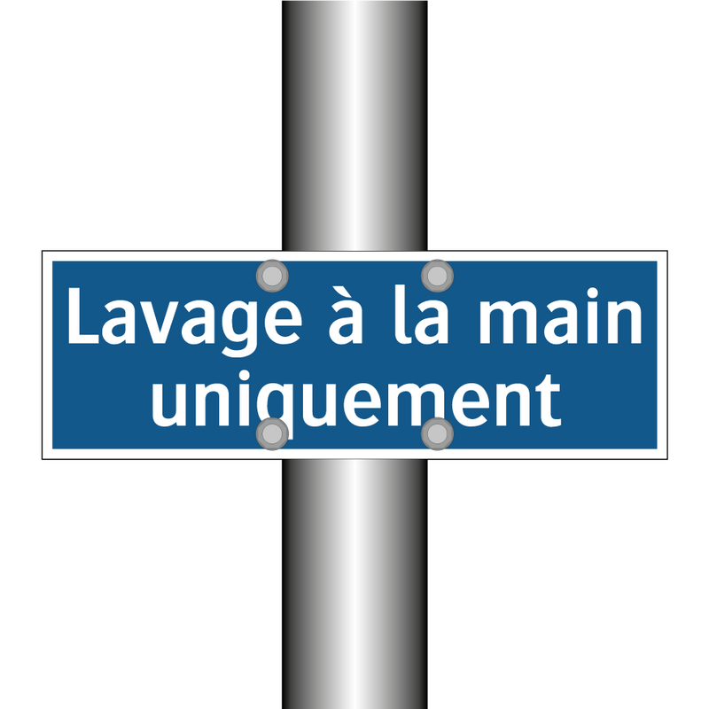 Lavage à la main uniquement
