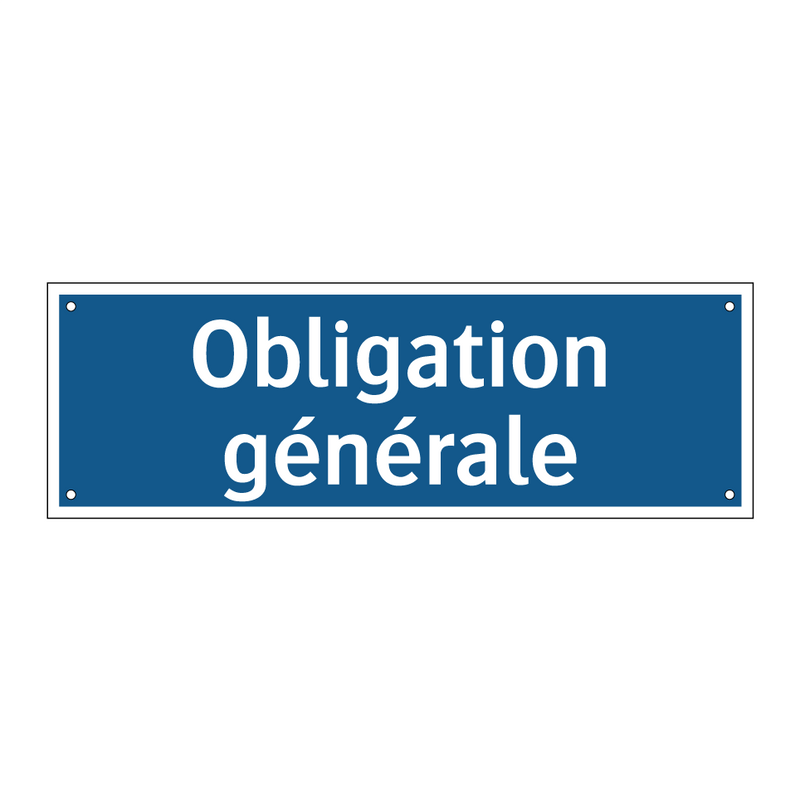 Obligation générale