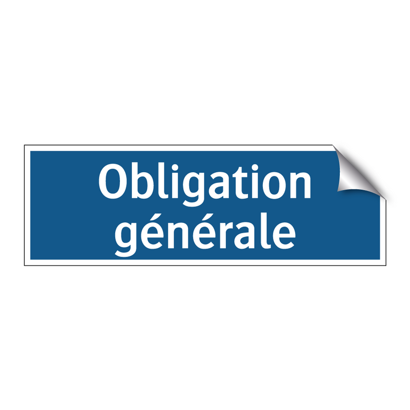 Obligation générale