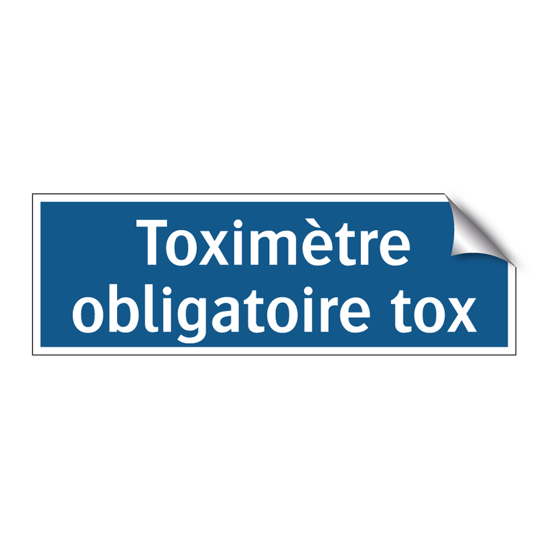 Toximètre obligatoire tox