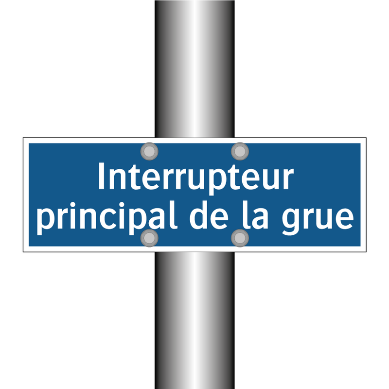 Interrupteur principal de la grue