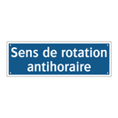 Sens de rotation antihoraire
