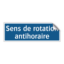 Sens de rotation antihoraire