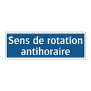 Sens de rotation antihoraire
