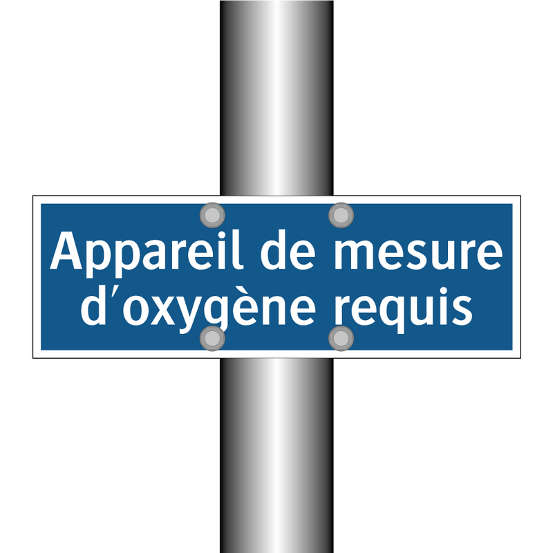 Appareil de mesure d'oxygène requis