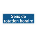 Sens de rotation horaire