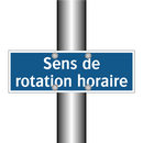 Sens de rotation horaire