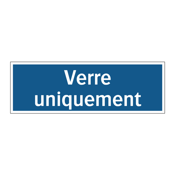 Verre uniquement