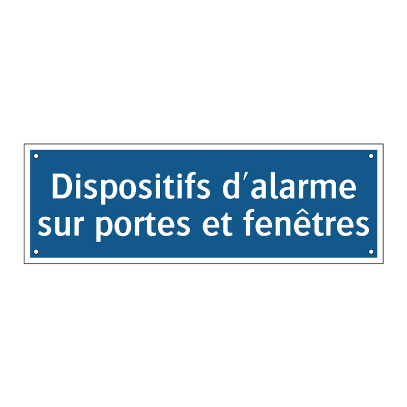Dispositifs d'alarme sur portes et fenêtres