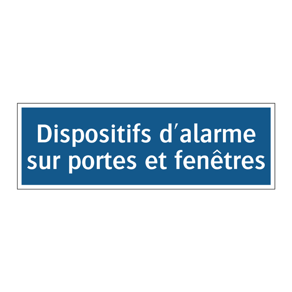 Dispositifs d'alarme sur portes et fenêtres