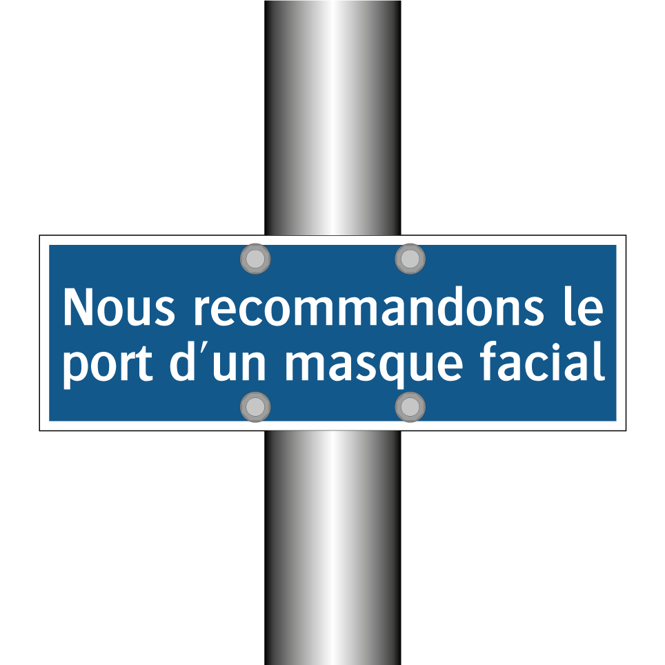 Nous recommandons le port d'un masque facial