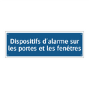 Dispositifs d'alarme sur les portes et les fenêtres